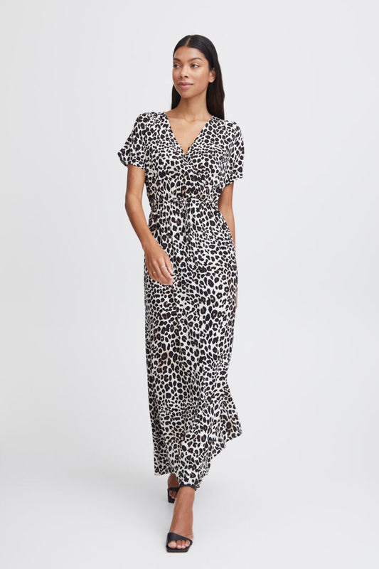 Joella Maxi Dress - Black Leo Mix