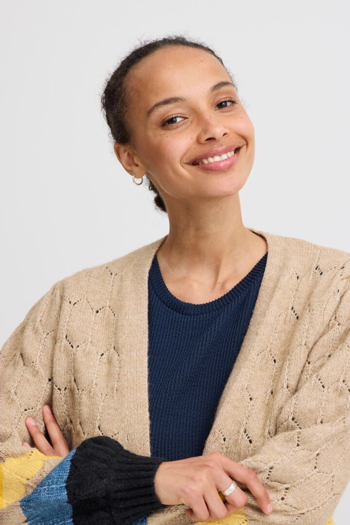 Nillo Cardigan - Cement Mix