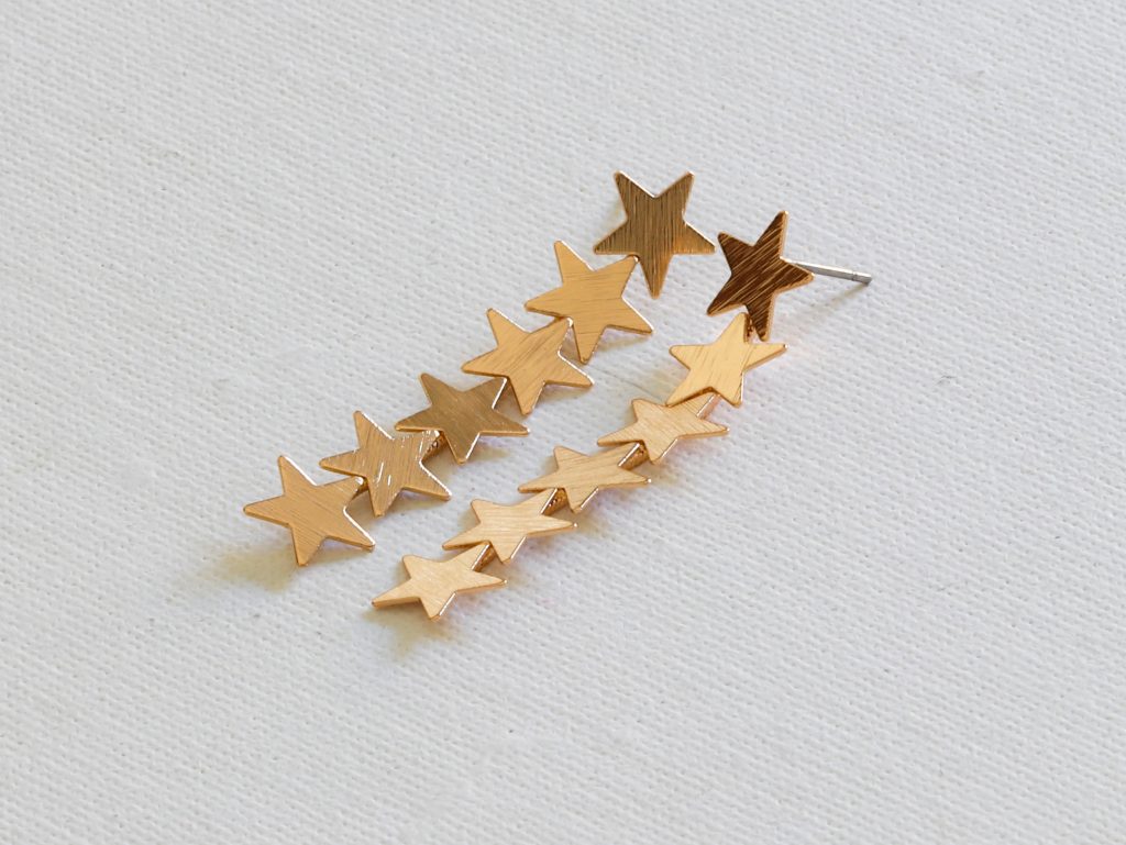 Iris Stars Earrings - Gold
