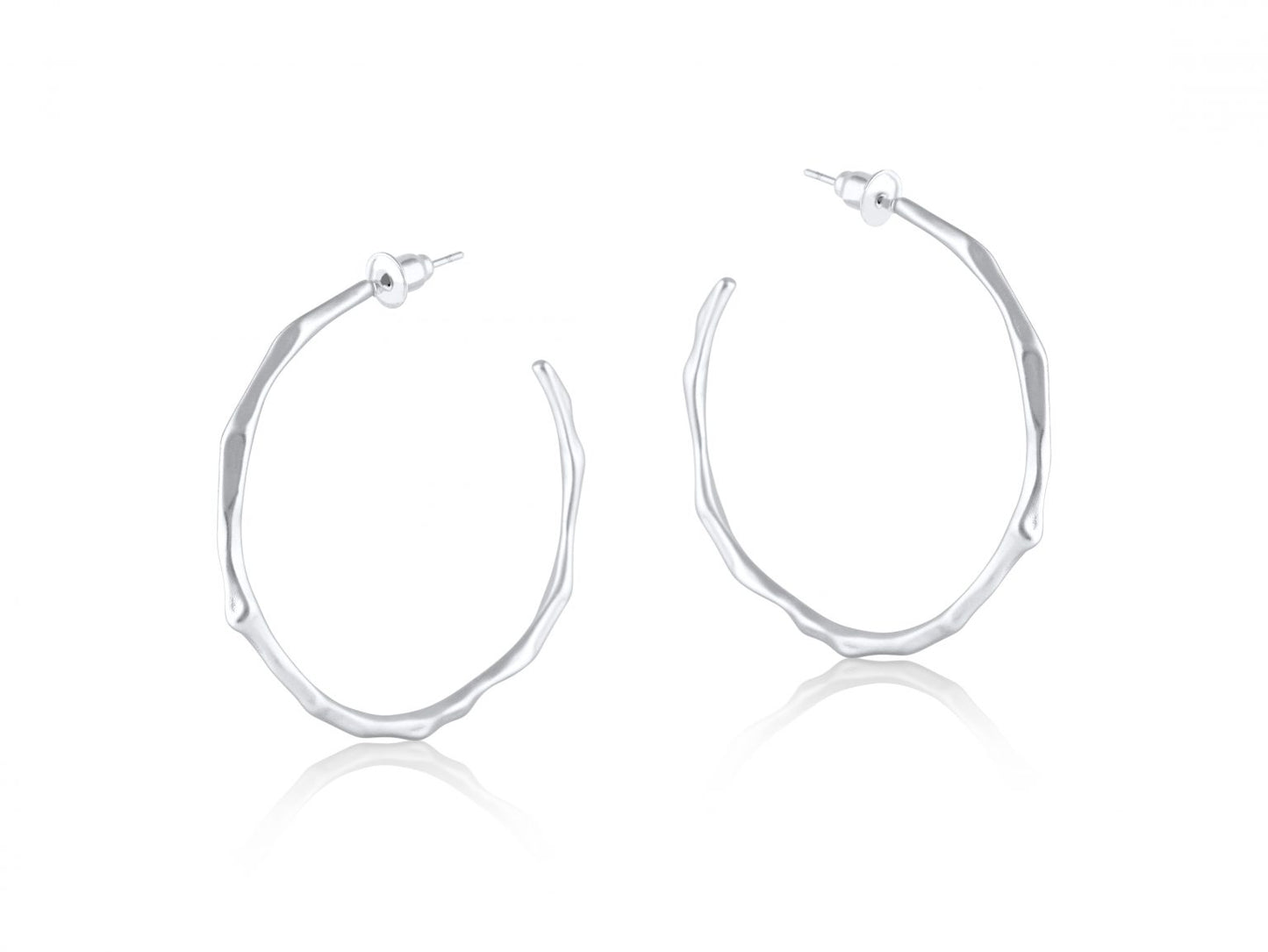 Valeria Branch Hoops - Silver