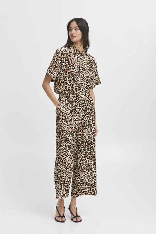 Joella Crop Pants - Birch Leo Mix