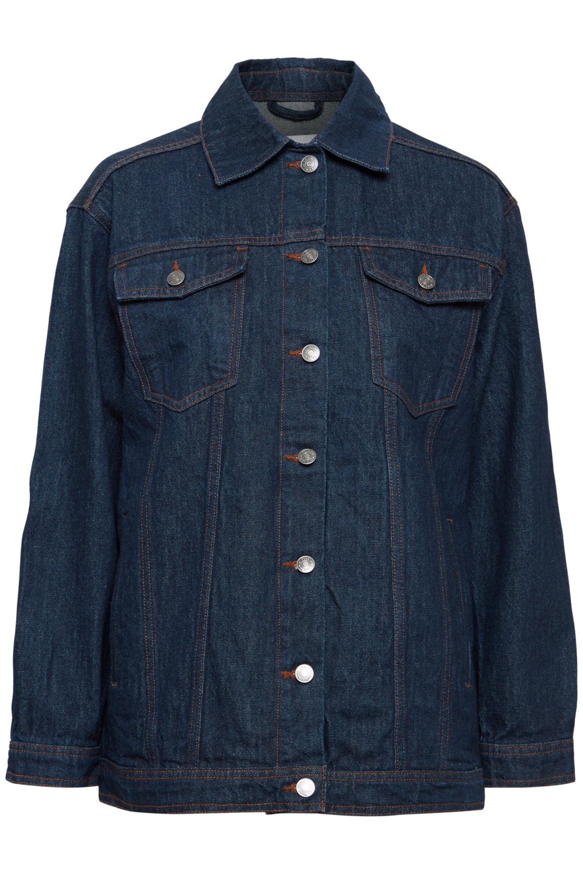 Kalo Oversized Denim Jacket - Dark Blue Denim