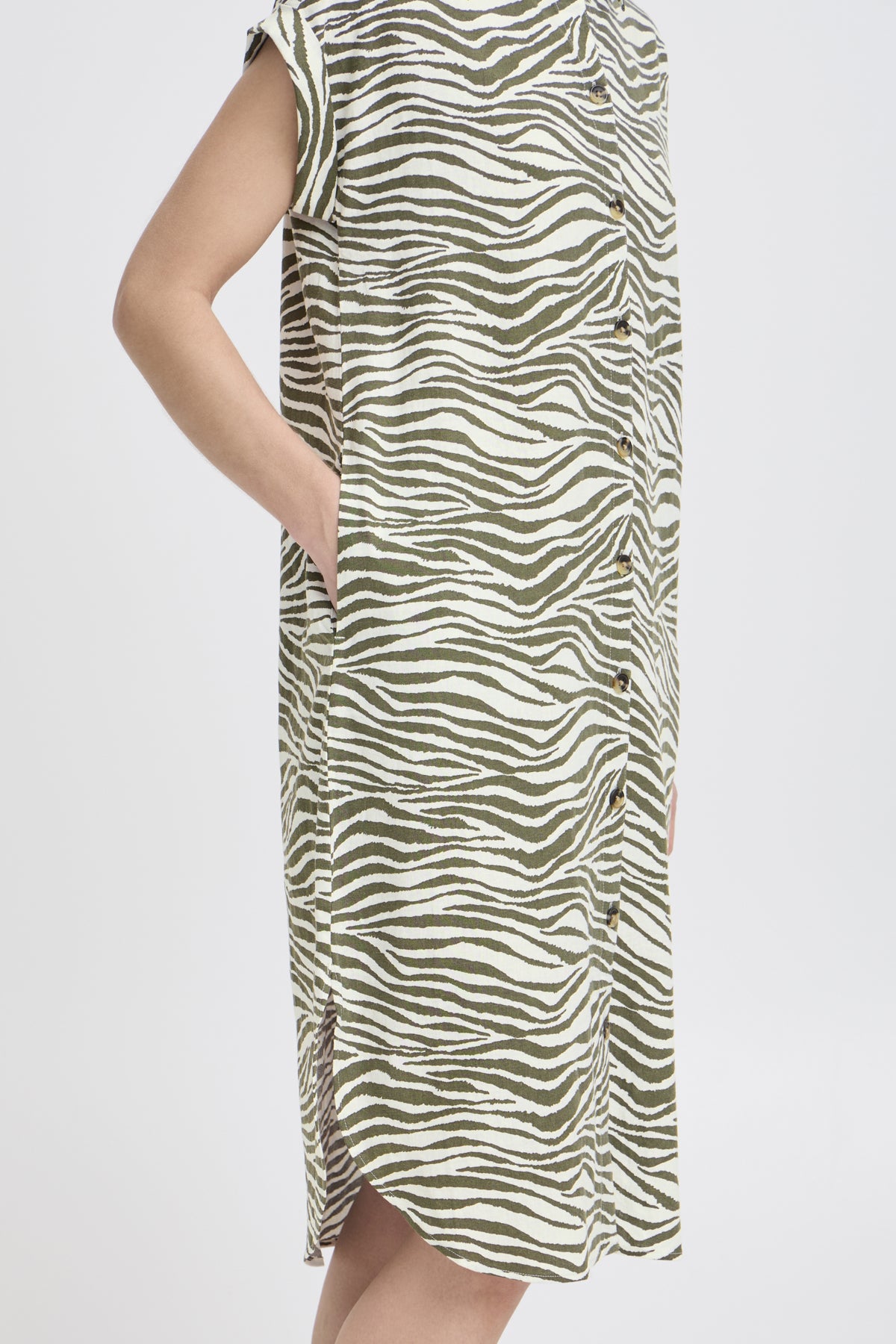 Falakka Shirt Dress - Animal Kalamata