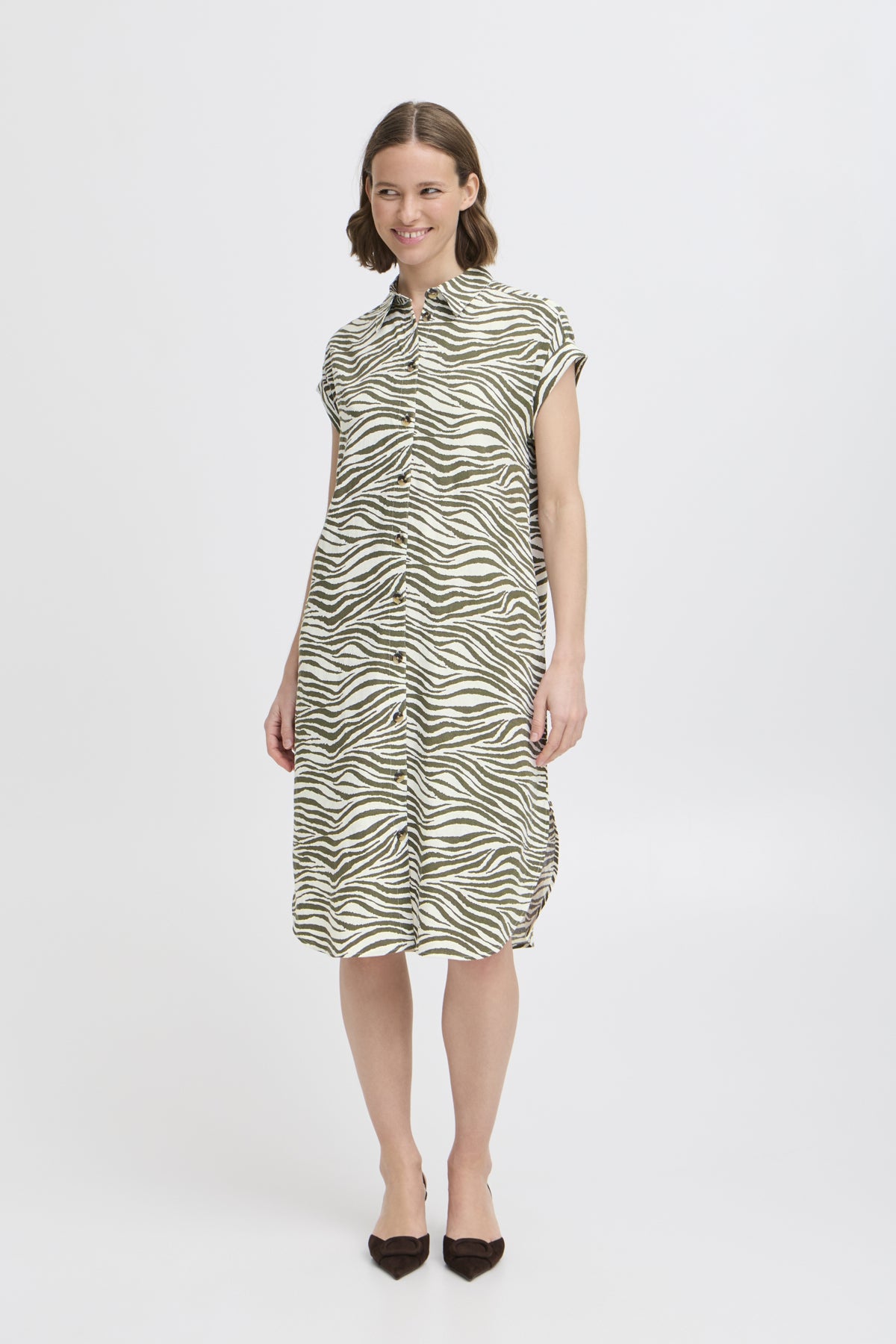 Falakka Shirt Dress - Animal Kalamata