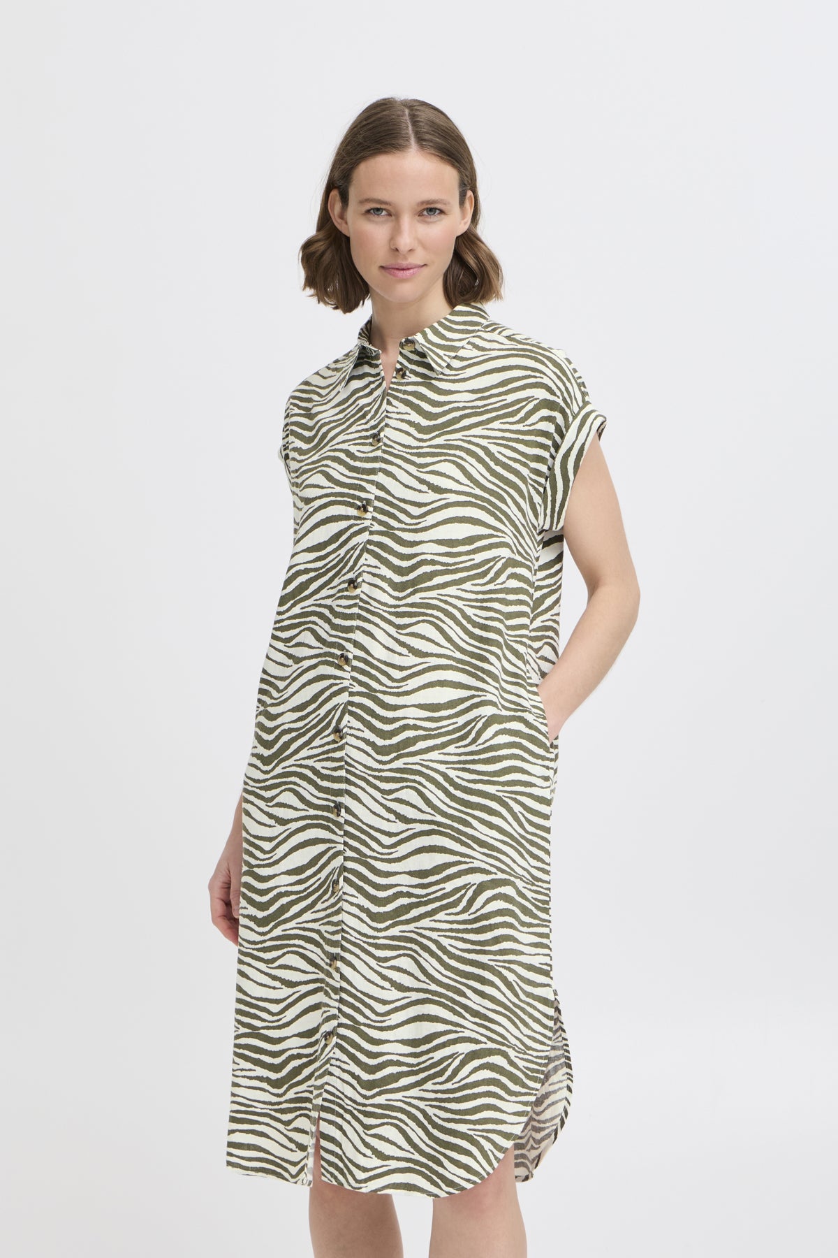 Falakka Shirt Dress - Animal Kalamata