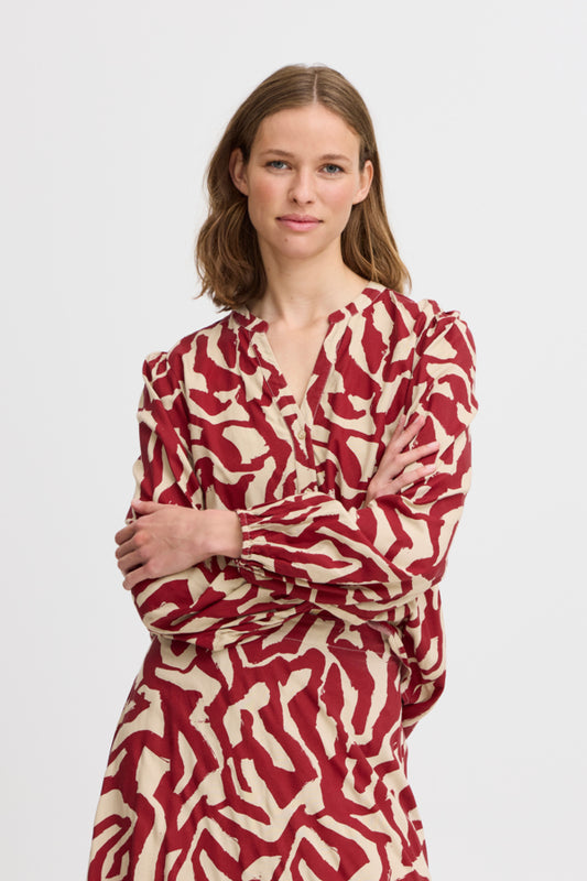 Josa Shirt - Pomegranate