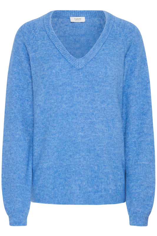 Omea V-Neck Jumper - Riviera Melange