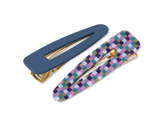 Farah 2-Pack Hair Clip - Blue