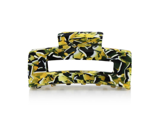 Sophia Bull Dog Hairclip - Yellow
