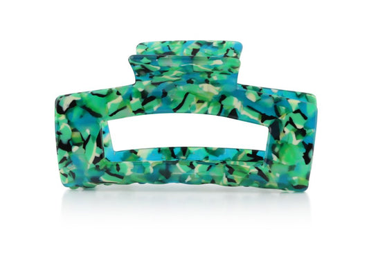 Sophia Oversized Bull Dog Hairclip - Green, Blue, Black