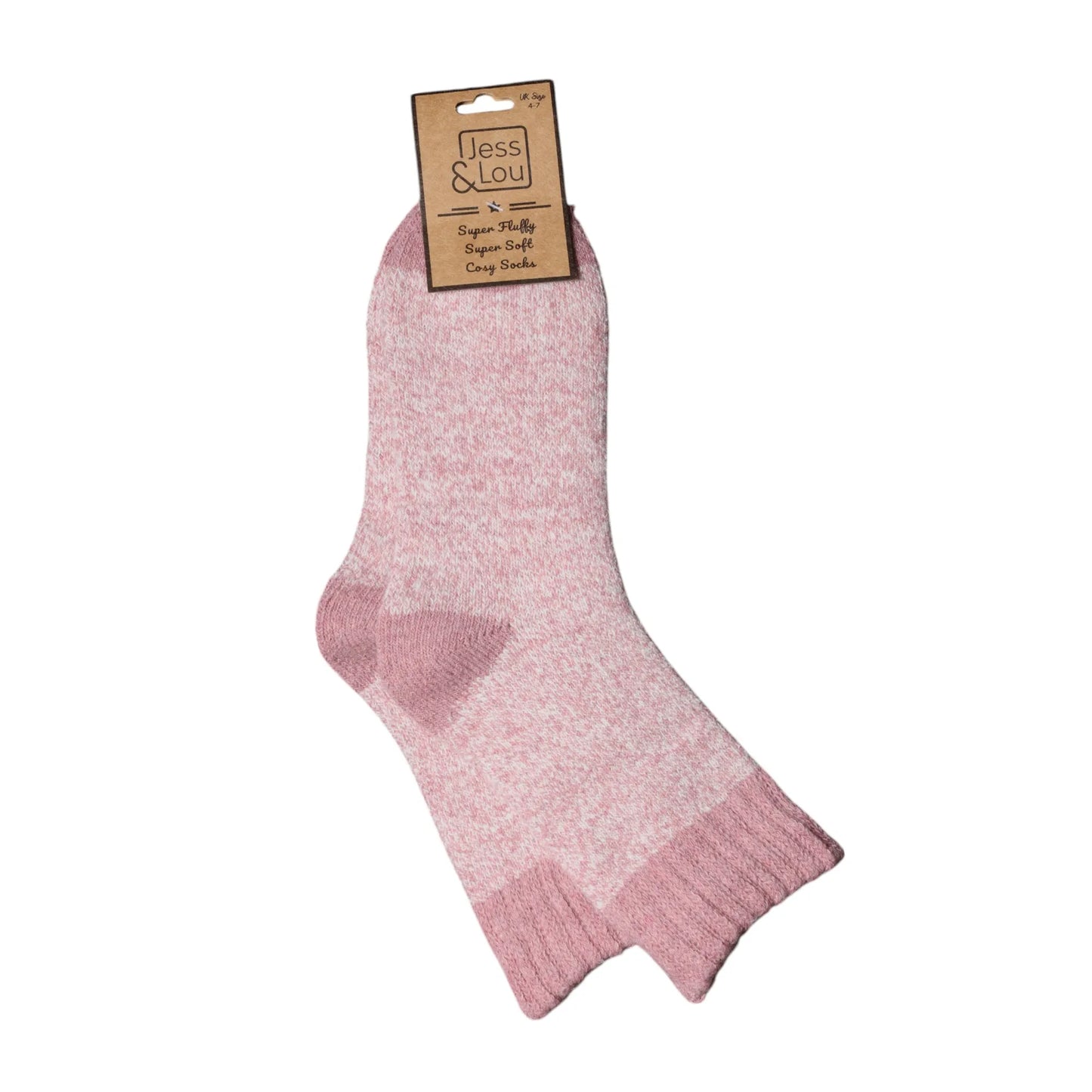Cosy Socks - Pink Marl