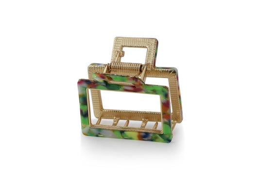 Irina Outline Hairclip - Green