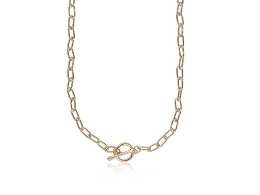 Catherine Oval Links Necklace - Gold