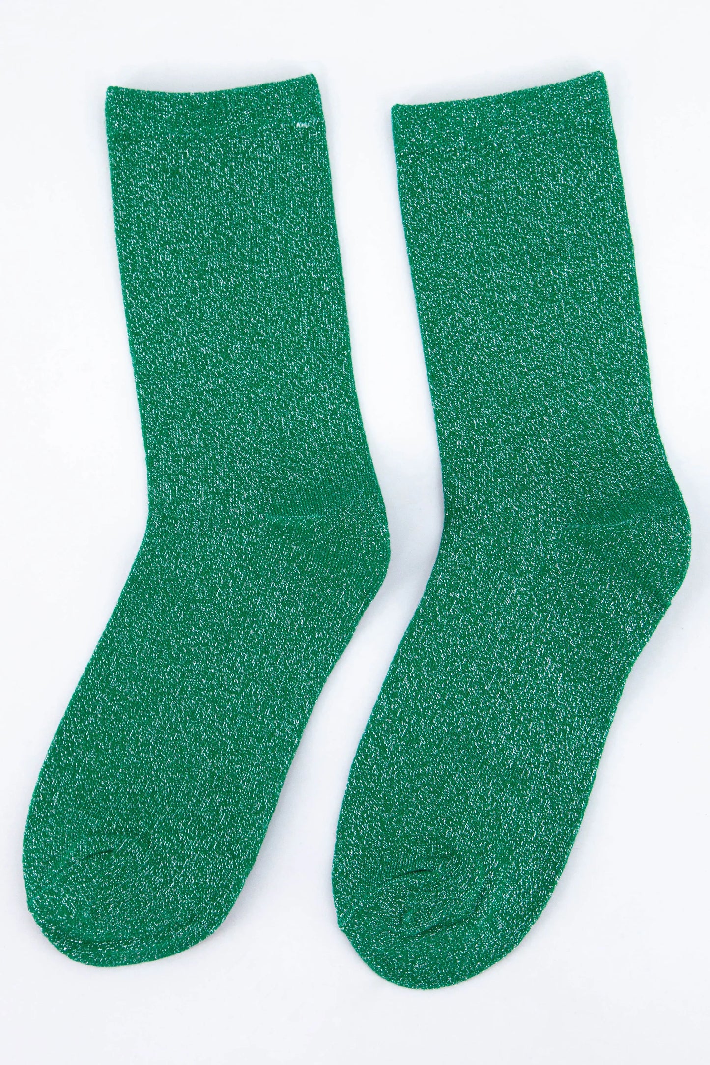 Women's Glitter Socks - Green