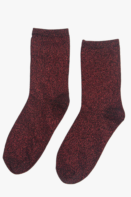 Glitter Socks - Red