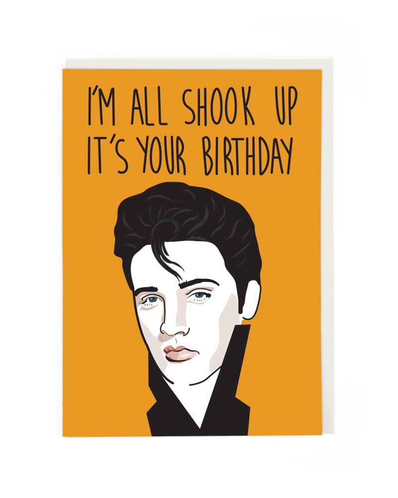 All Shook Up Birthday Card
