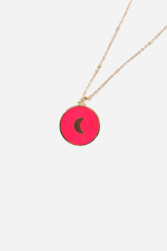 Circle Necklace - Pink Gold