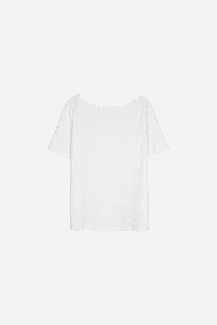 Boat Neck Top - White