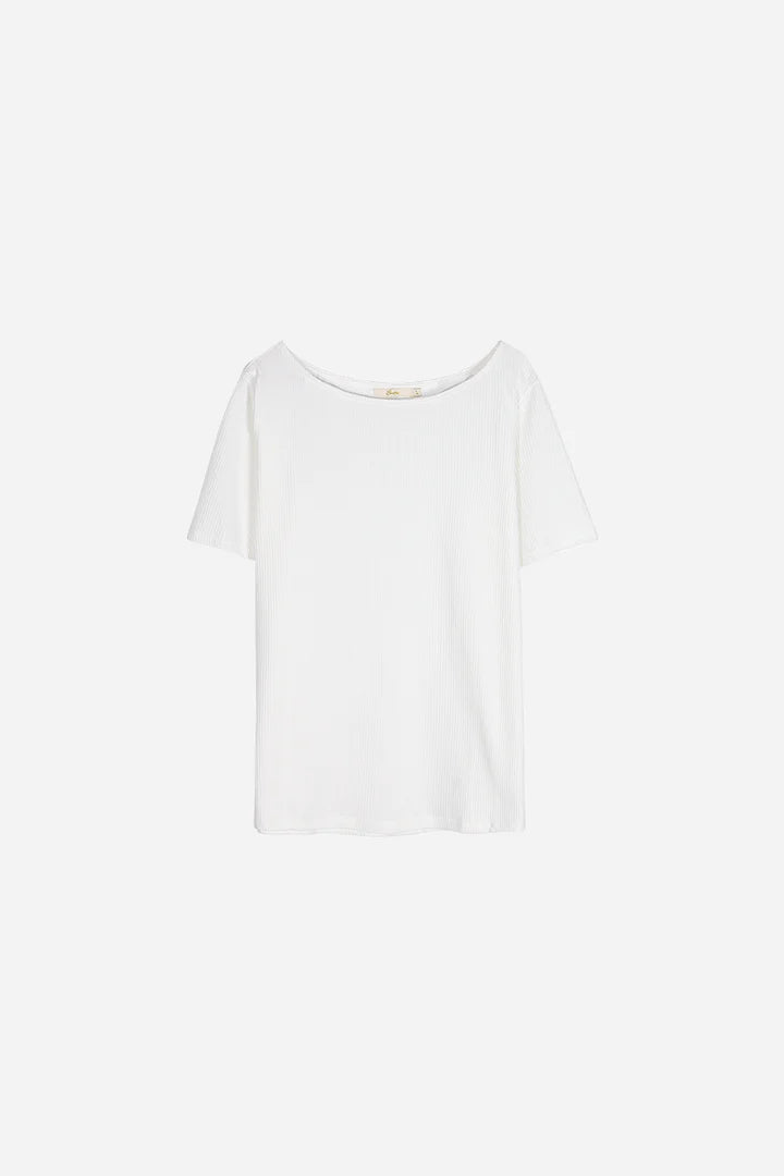 Boat Neck Top - White