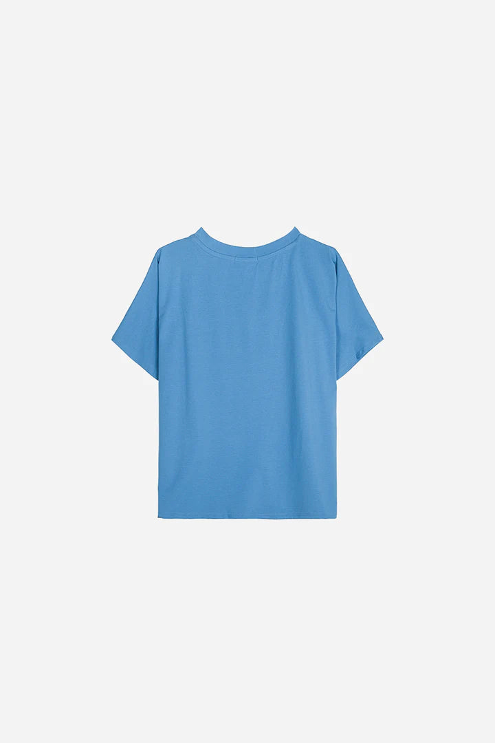 Statement Star T-Shirt - Denim Blue/Yellow