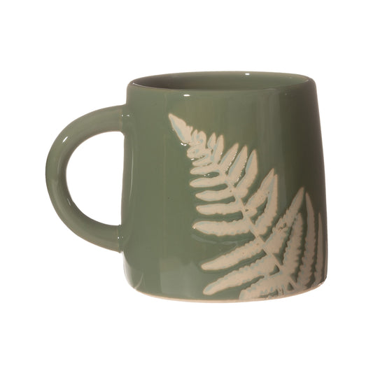 Fern Leaf Mug - Green