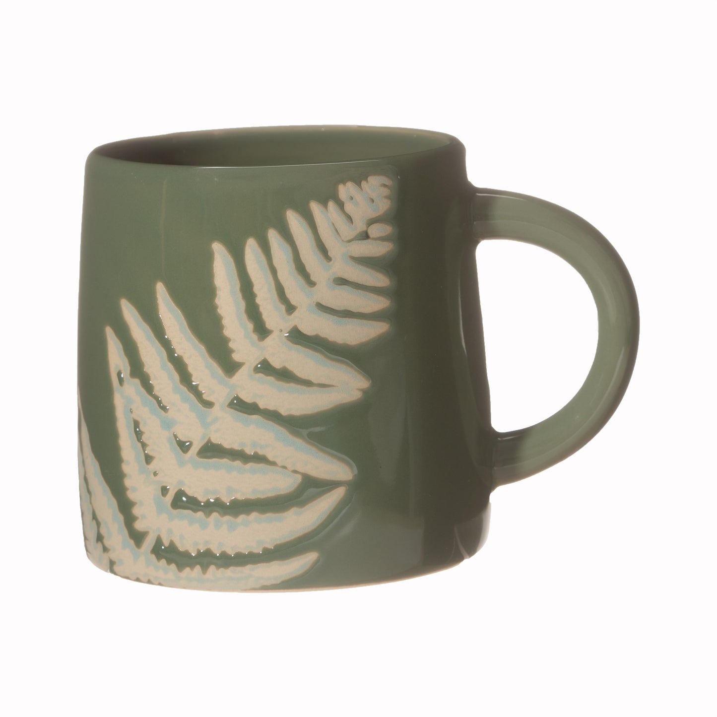 Fern Leaf Mug - Green