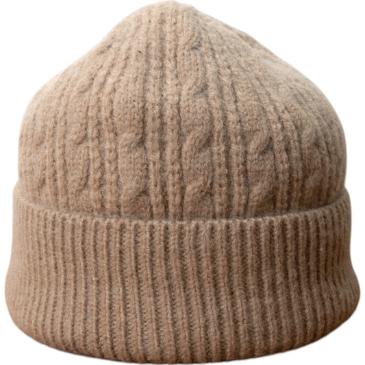 Cable Beanie Hat - Oatmeal