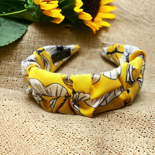 Floral Headband - Gold
