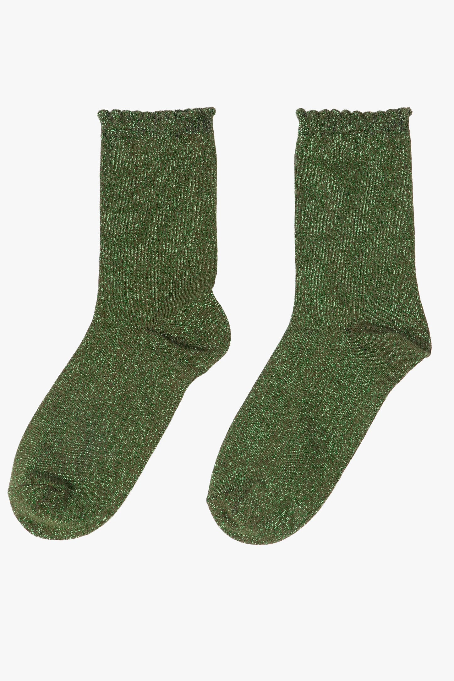 Women's Glitter Socks - Khaki