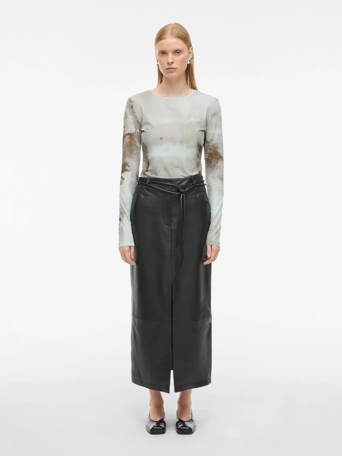 Rouvalley Boat Neck Top - Aquifer/Dark Olive