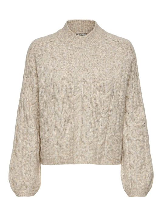 Silja Cable Knit Pullover - Oatmeal