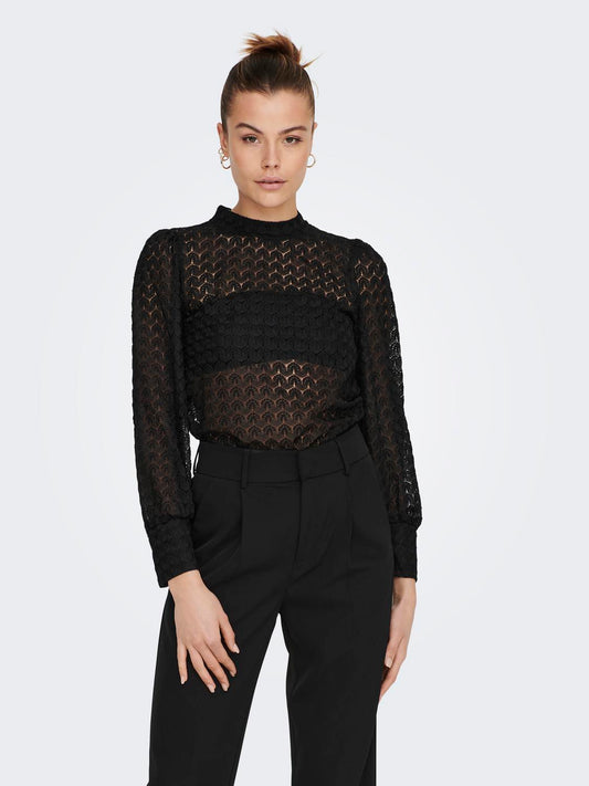Avery Lace Top - Black