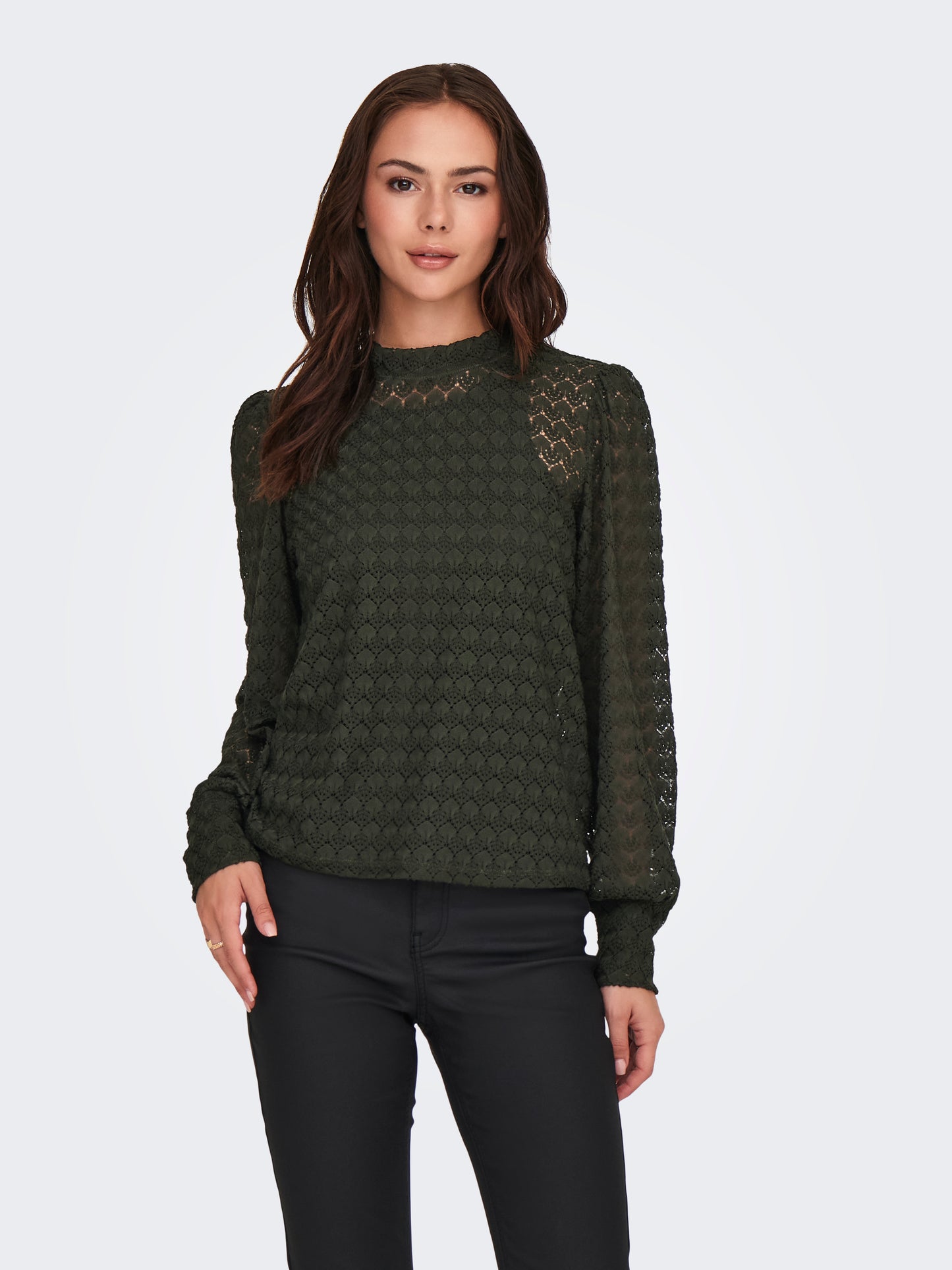 Avery Lace Top - Peat