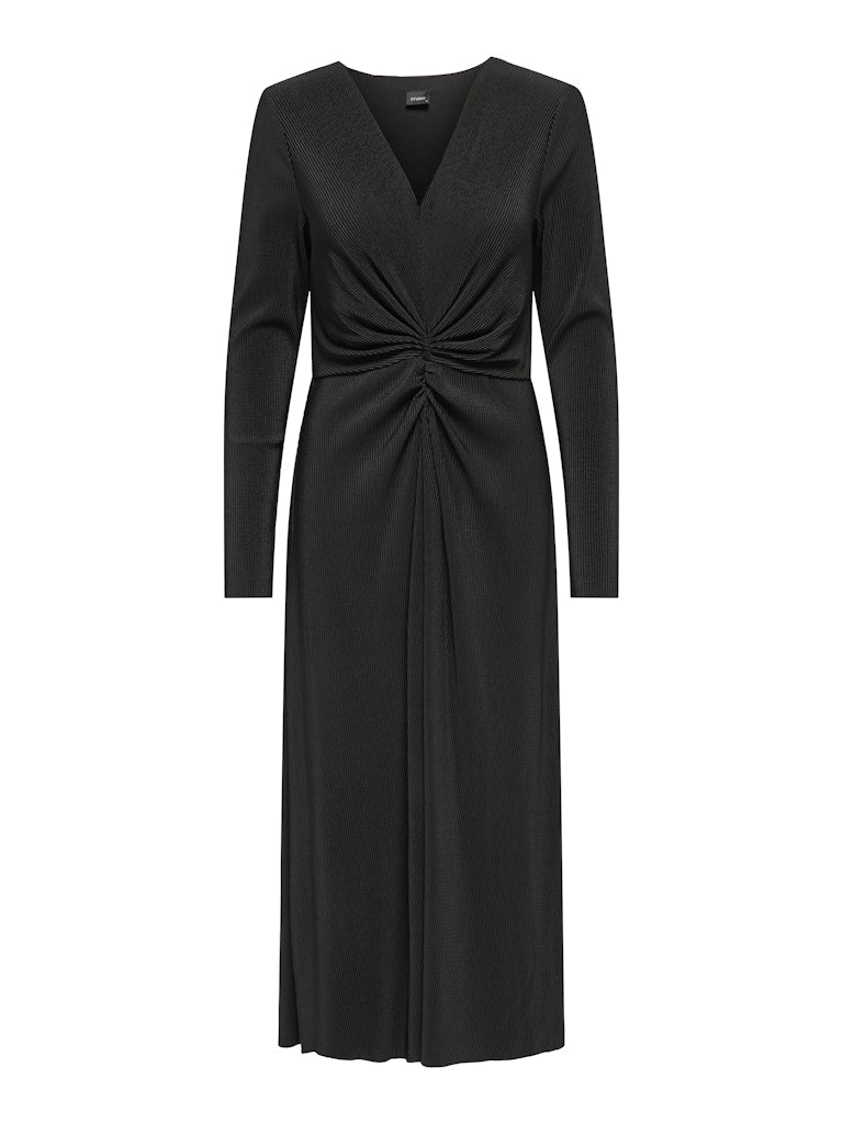 Bea Pleat Dress - Black