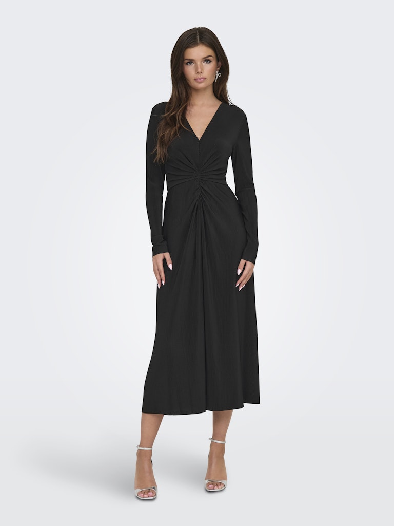 Bea Pleat Dress - Black