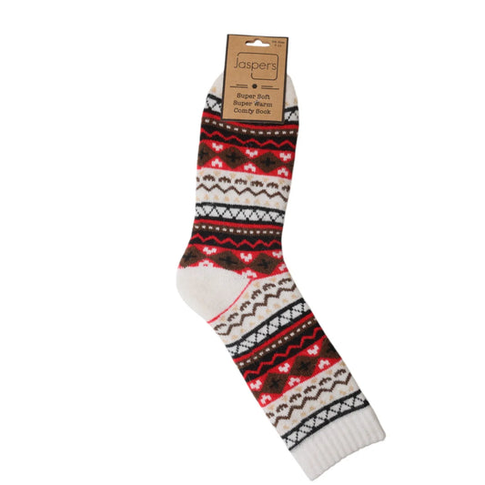 Nordic Cosy Socks - Cream