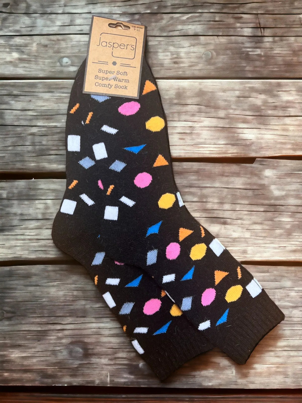 Shapes Cosy Socks - Black