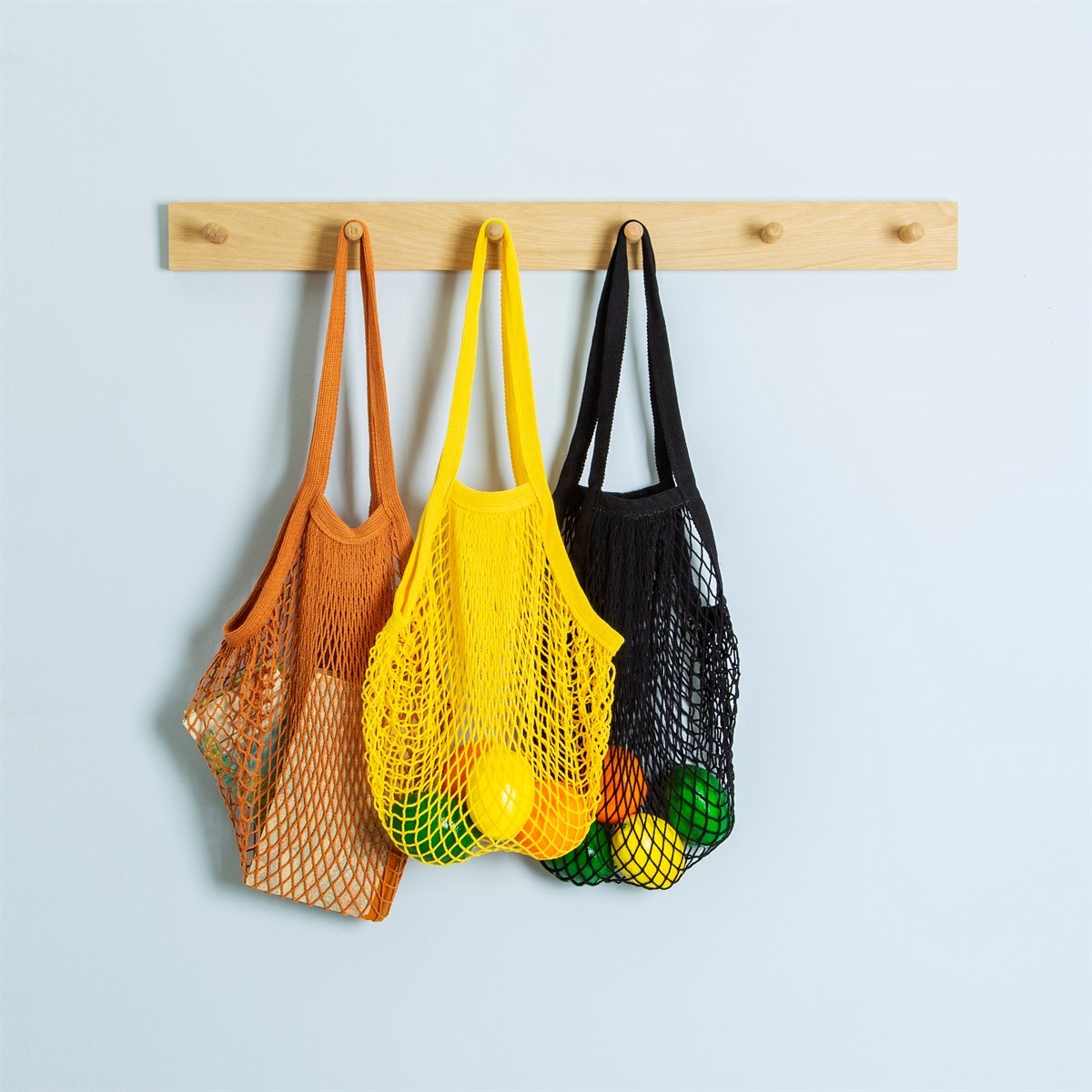 Black String Shopper Bag