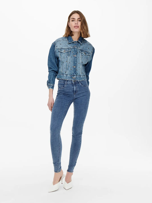 Rain Skinny Jeans - Medium Blue Denim