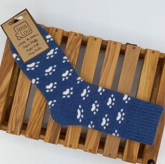 Paw Cosy Socks - Navy