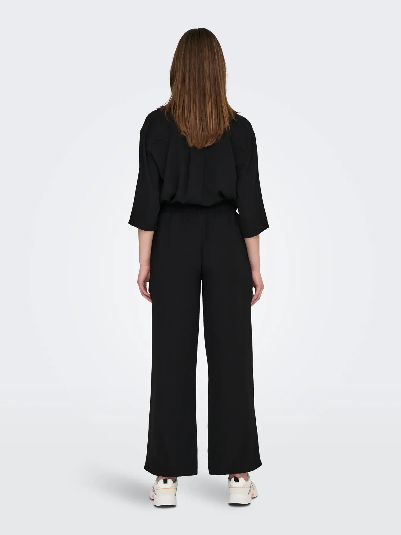 Divya Life High Waisted Wide Pants - Black