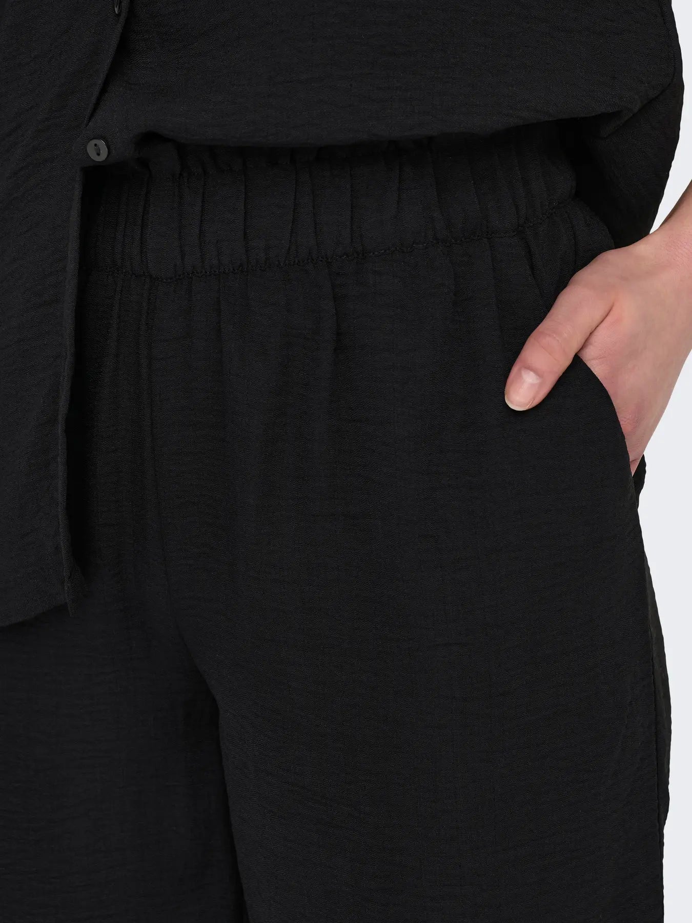 Divya Life High Waisted Wide Pants - Black