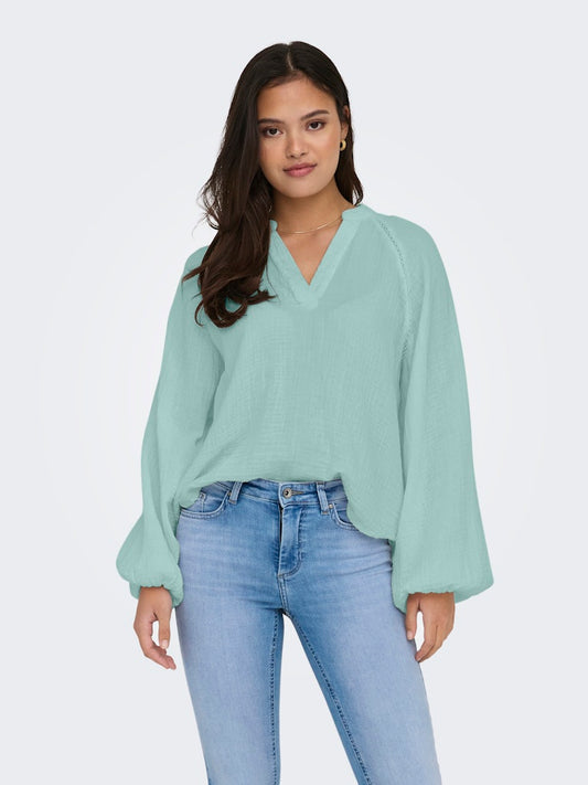 Thyra Top - Harbor Grey