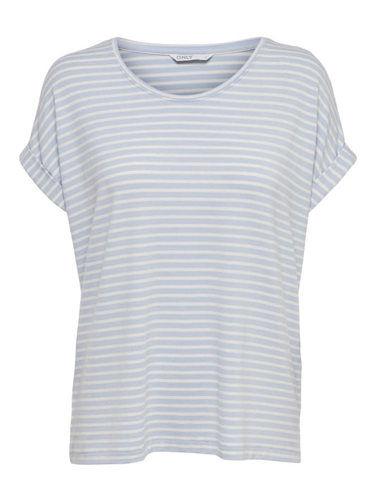 Moster Striped Tee - Clear Sky