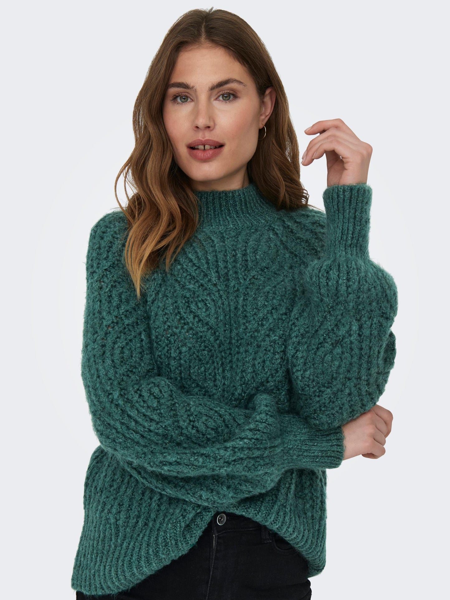 Ruby High-Neck Knit - Bayberry