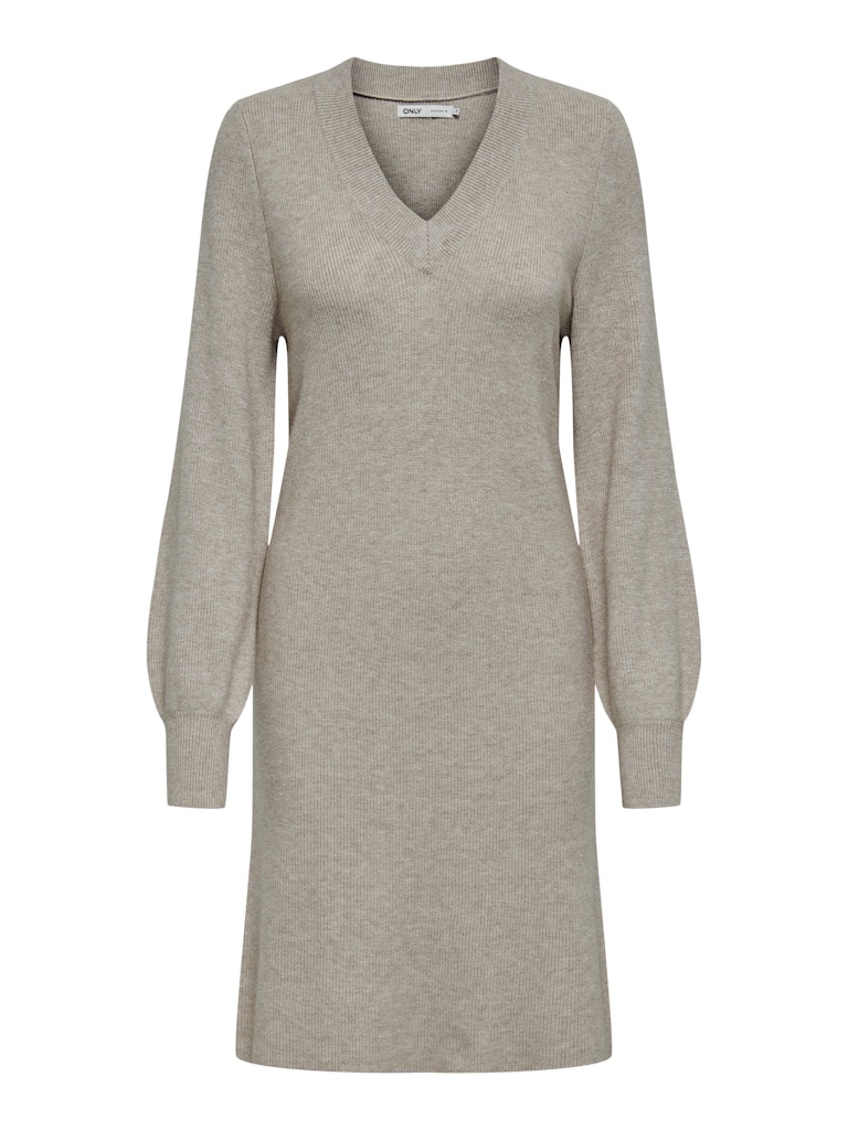 Katia V-Neck Knit Dress - Mocha