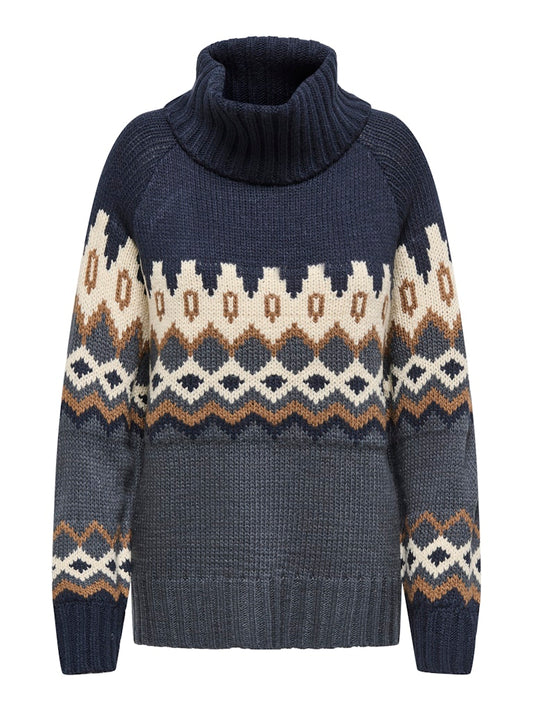 Rock Rollneck Knit - Navy Blazer