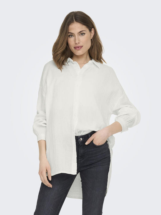 Thyra Oversized Shirt - Cloud Dancer