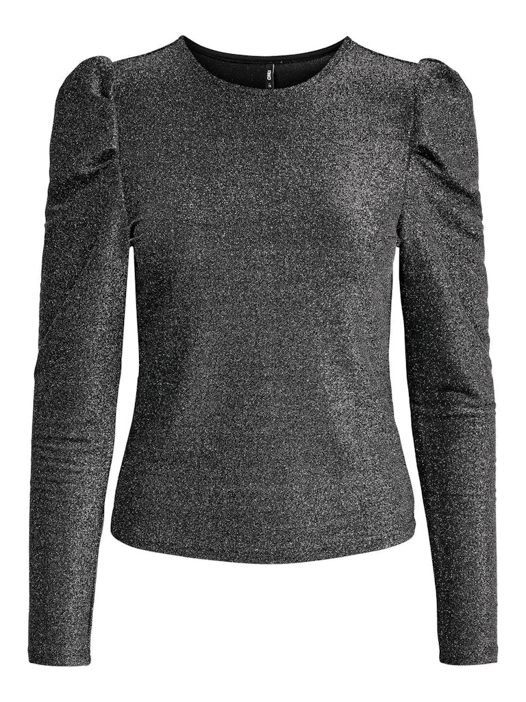 Rich Glitter Top - Black/Silver