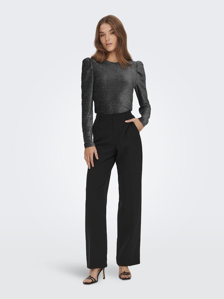 Rich Glitter Top - Black/Silver
